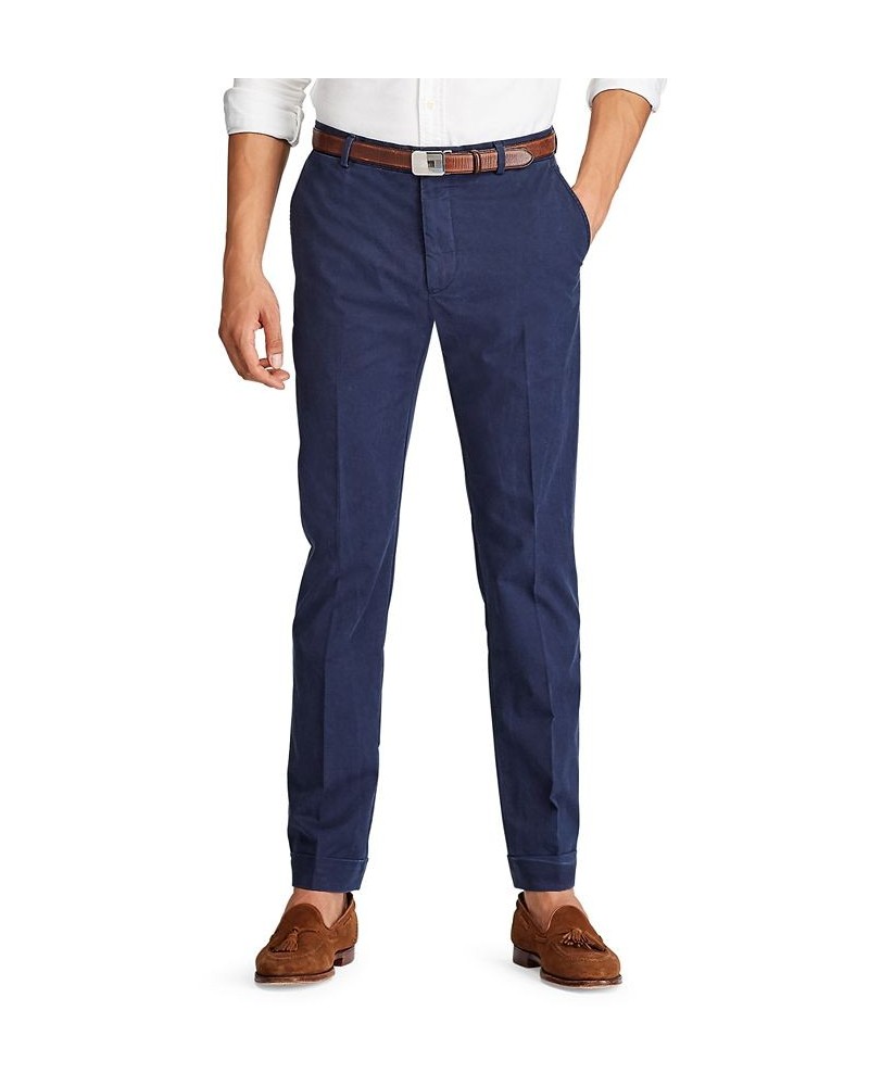 Men's Polo Stretch Chino Pants Blue $63.20 Pants