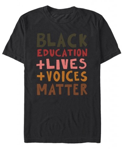 Men's Black Lives Short Sleeve T-shirt Black $17.50 T-Shirts