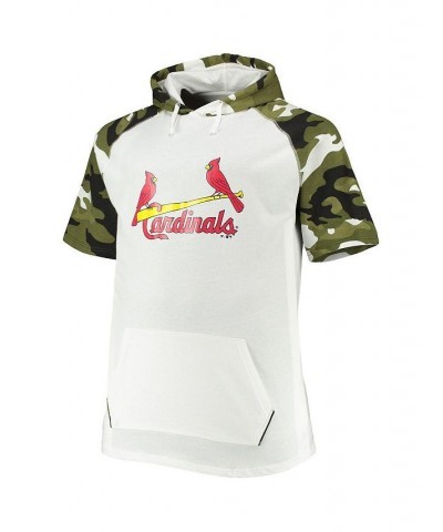 Men's Nolan Arenado White, Camo St. Louis Cardinals Big and Tall Raglan Hoodie T-shirt $18.55 T-Shirts