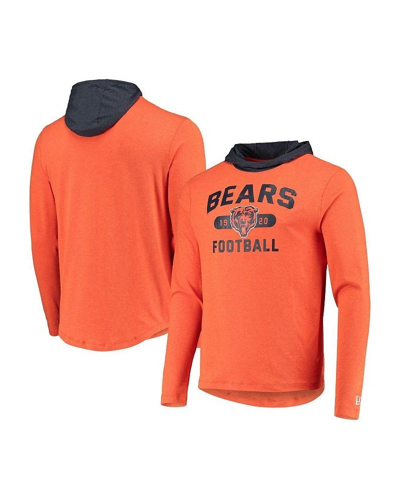 Men's Orange, Navy Chicago Bears Active Block Hoodie Long Sleeve T-shirt $20.21 T-Shirts