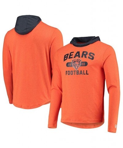 Men's Orange, Navy Chicago Bears Active Block Hoodie Long Sleeve T-shirt $20.21 T-Shirts