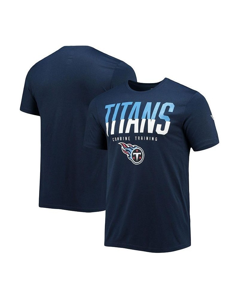 Men's Navy Tennessee Titans Combine Authentic Big Stage T-shirt $13.12 T-Shirts