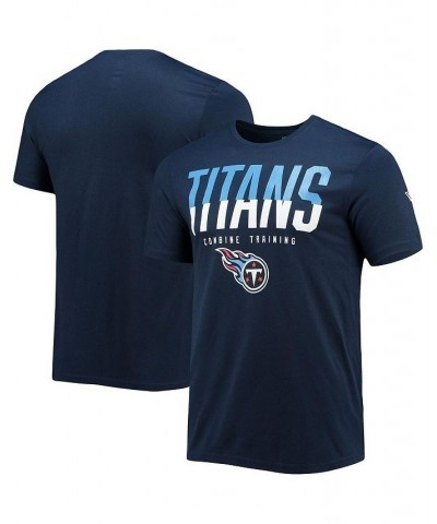 Men's Navy Tennessee Titans Combine Authentic Big Stage T-shirt $13.12 T-Shirts