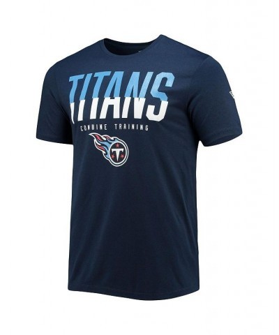 Men's Navy Tennessee Titans Combine Authentic Big Stage T-shirt $13.12 T-Shirts