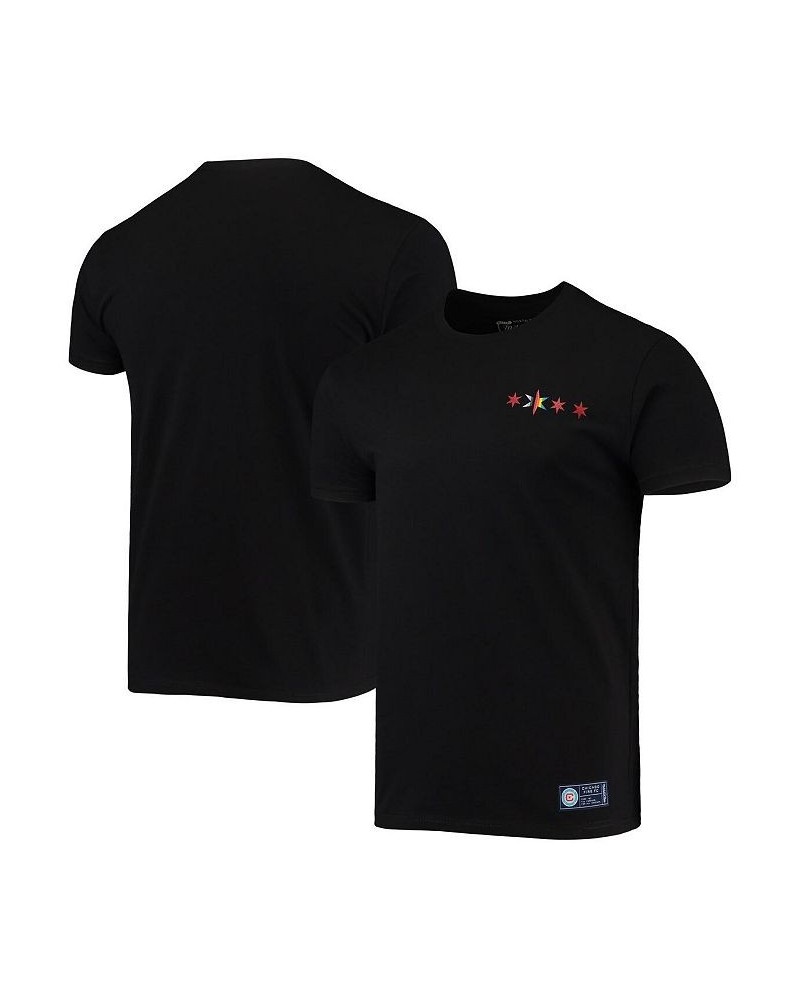 Men's Black Chicago Fire Team Pride T-shirt $27.83 T-Shirts