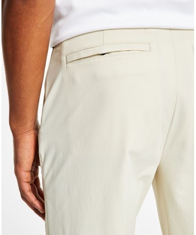 Men's Slim Fit Tech Solid Performance Dress Pants Ivory/Cream $25.43 Pants