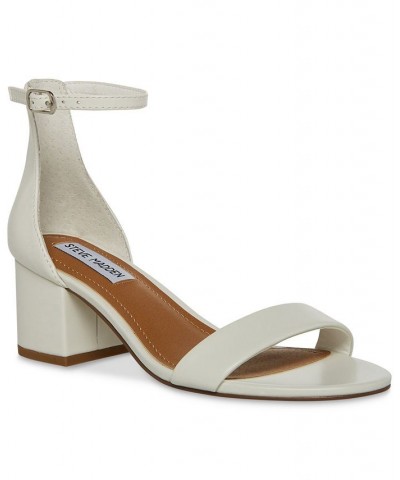 Women's Irenee Two-Piece Block-Heel Sandals White $48.95 Shoes