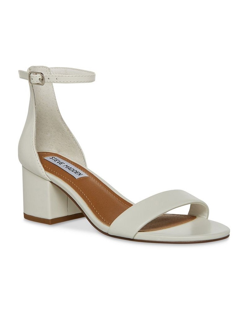 Women's Irenee Two-Piece Block-Heel Sandals White $48.95 Shoes