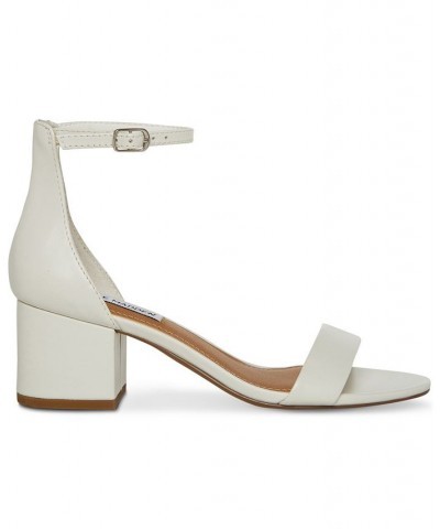 Women's Irenee Two-Piece Block-Heel Sandals White $48.95 Shoes