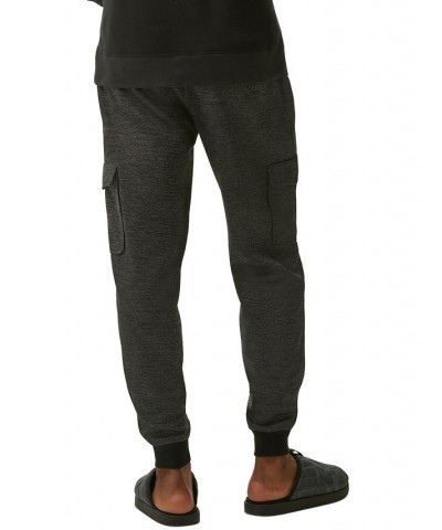 Men's The Atlantic Fleece Lined Cargo Jogger Pants Black $12.88 Pants