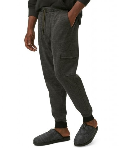 Men's The Atlantic Fleece Lined Cargo Jogger Pants Black $12.88 Pants