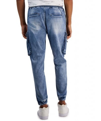 Men's Encinita Regular-Fit Cargo Jogger Pants Blue $12.60 Pants