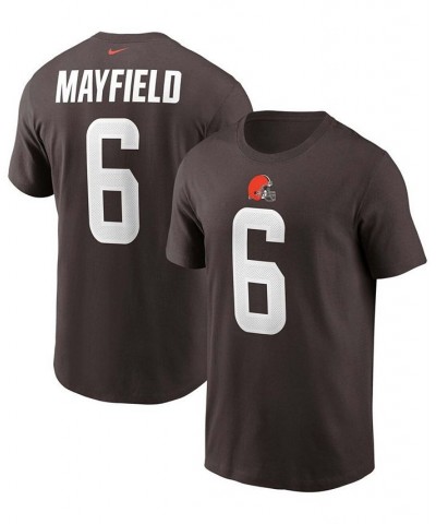 Men's Cleveland Browns Baker Mayfield Name & Number T-Shirt $21.15 T-Shirts