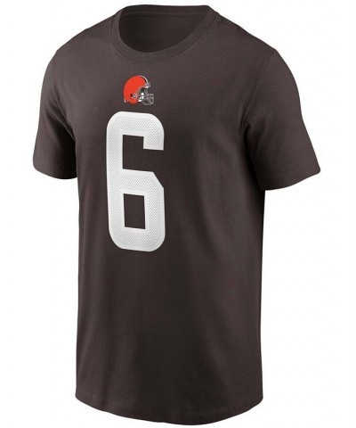 Men's Cleveland Browns Baker Mayfield Name & Number T-Shirt $21.15 T-Shirts