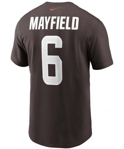 Men's Cleveland Browns Baker Mayfield Name & Number T-Shirt $21.15 T-Shirts