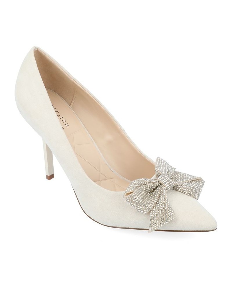 Women's Marcie Rhinestone Bow Pumps PD02 $46.20 Shoes