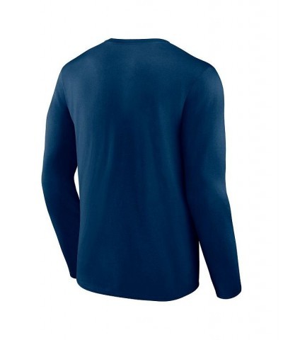 Men's Branded Deep Sea Blue Seattle Kraken Authentic Pro Core Collection Secondary Long Sleeve T-shirt $20.15 T-Shirts