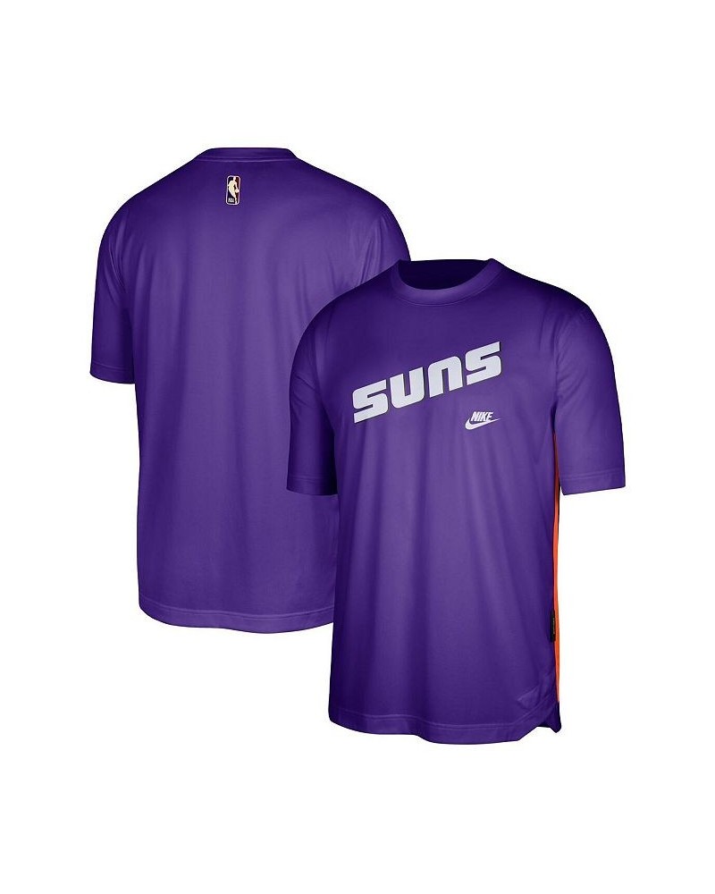 Men's Purple Phoenix Suns Hardwood Classics Pregame Warmup Shooting Performance T-shirt $29.92 T-Shirts