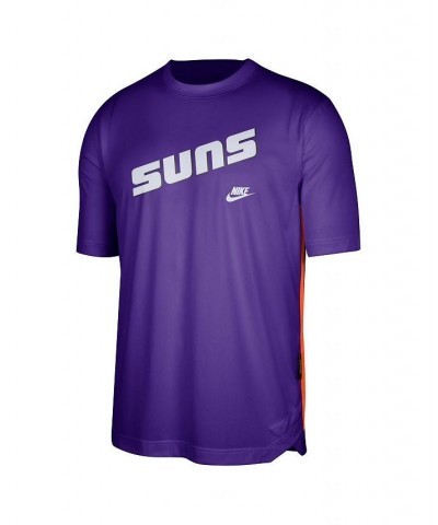 Men's Purple Phoenix Suns Hardwood Classics Pregame Warmup Shooting Performance T-shirt $29.92 T-Shirts