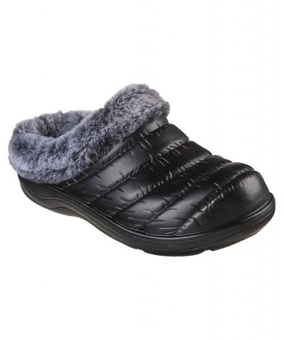 Women's BOBS Foamies - Cozy Camper - Restful Casual Clogs Black $14.70 Shoes