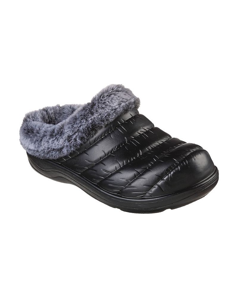 Women's BOBS Foamies - Cozy Camper - Restful Casual Clogs Black $14.70 Shoes