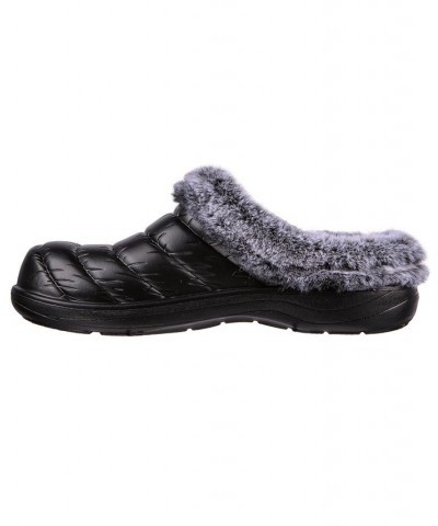 Women's BOBS Foamies - Cozy Camper - Restful Casual Clogs Black $14.70 Shoes