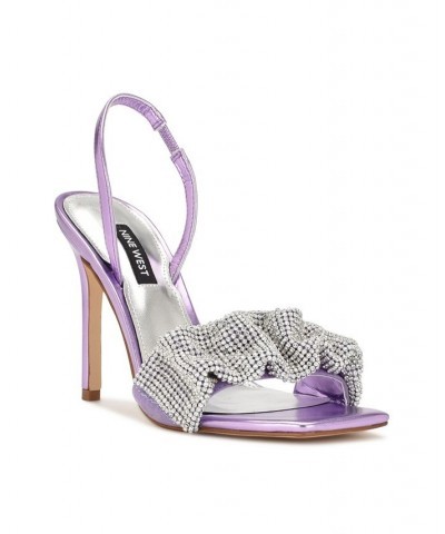 Women's Taray Heeled Sandals Purple $47.60 Shoes