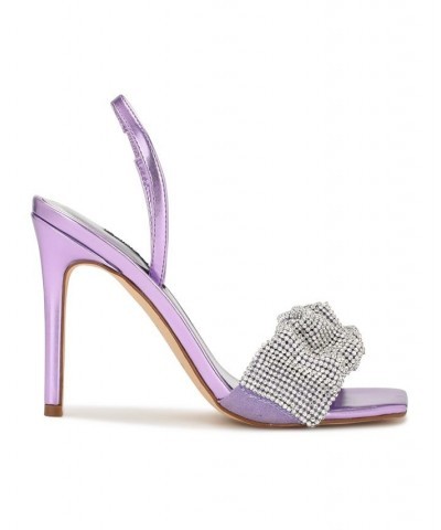 Women's Taray Heeled Sandals Purple $47.60 Shoes