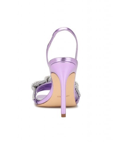 Women's Taray Heeled Sandals Purple $47.60 Shoes