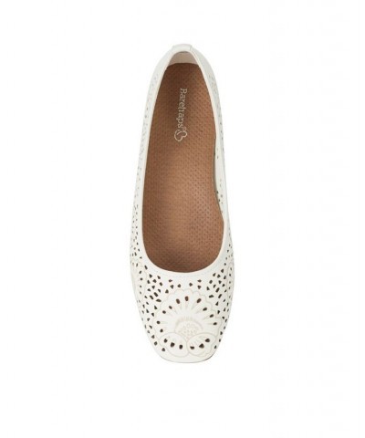 Women's Chika Casual Flat Ivory/Cream $37.13 Shoes