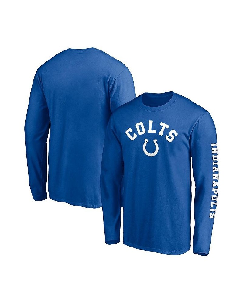 Men's Royal Indianapolis Colts Big & Tall City Long Sleeve T-shirt $21.31 T-Shirts