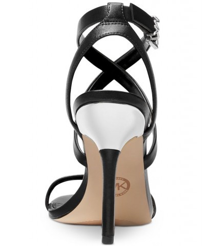 Women's Asha Crisscross Ankle-Strap Dress Sandals Brown $72.60 Shoes