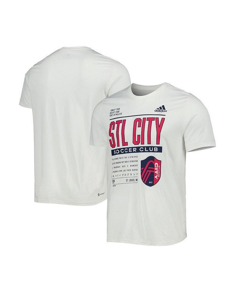 Men's White St. Louis City SC Club DNA Performance T-shirt $18.45 T-Shirts