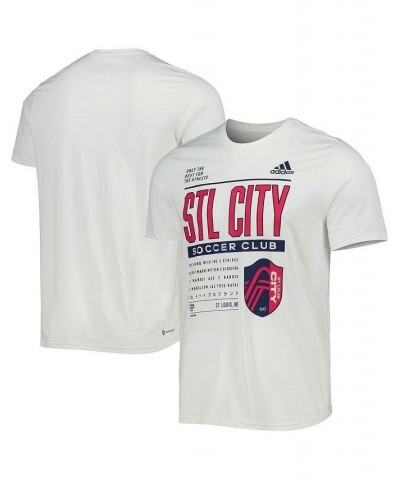 Men's White St. Louis City SC Club DNA Performance T-shirt $18.45 T-Shirts