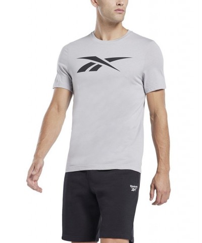 Men's Vector Logo Graphic T-Shirt Gray $16.68 T-Shirts