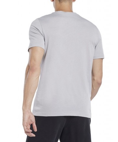 Men's Vector Logo Graphic T-Shirt Gray $16.68 T-Shirts