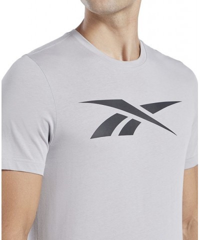 Men's Vector Logo Graphic T-Shirt Gray $16.68 T-Shirts