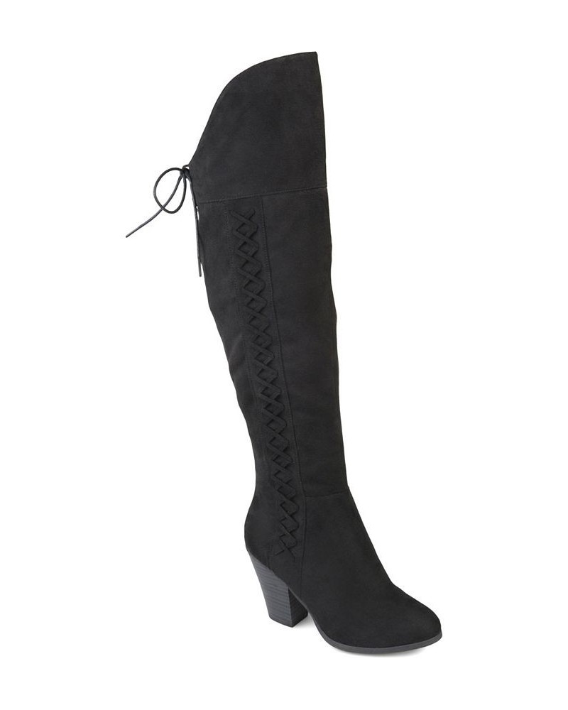 Women's Wide Calf Spritz-S Boot Black $32.60 Shoes