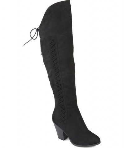 Women's Wide Calf Spritz-S Boot Black $32.60 Shoes