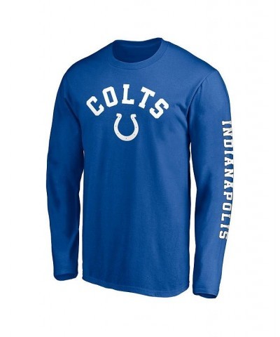 Men's Royal Indianapolis Colts Big & Tall City Long Sleeve T-shirt $21.31 T-Shirts