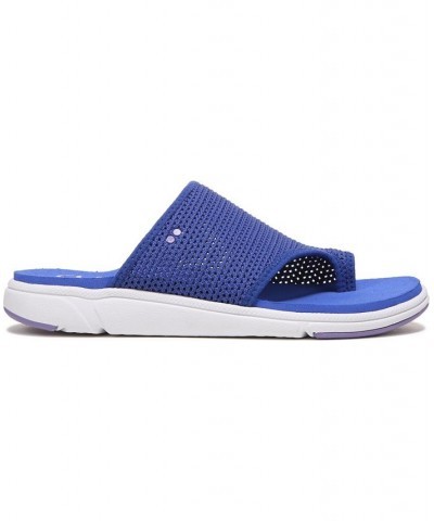 Women's Margo-Slide Sandals Blue $32.00 Shoes