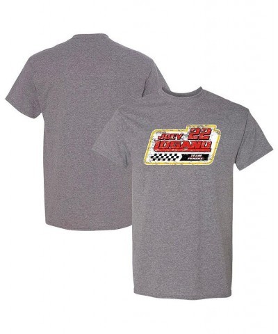 Men's Heathered Gray Joey Logano Lifestyle T-shirt $16.34 T-Shirts