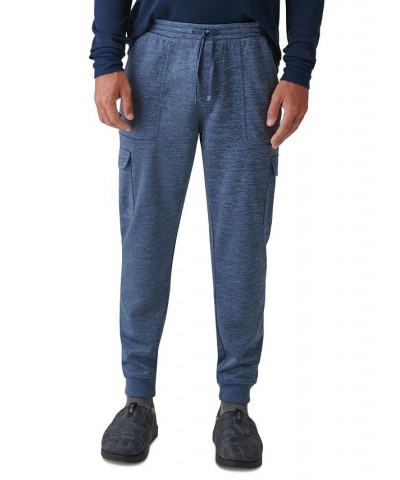 Men's The Atlantic Fleece Lined Cargo Jogger Pants Blue $12.88 Pants