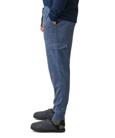 Men's The Atlantic Fleece Lined Cargo Jogger Pants Blue $12.88 Pants