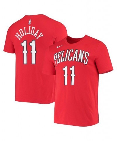 Men's Jrue Holiday Red New Orleans Pelicans Name and Number Performance T-shirt $26.49 T-Shirts