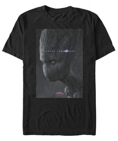 Marvel Men's Avengers Endgame Avenge the Fallen Groot Poster, Short Sleeve T-shirt Black $17.84 T-Shirts