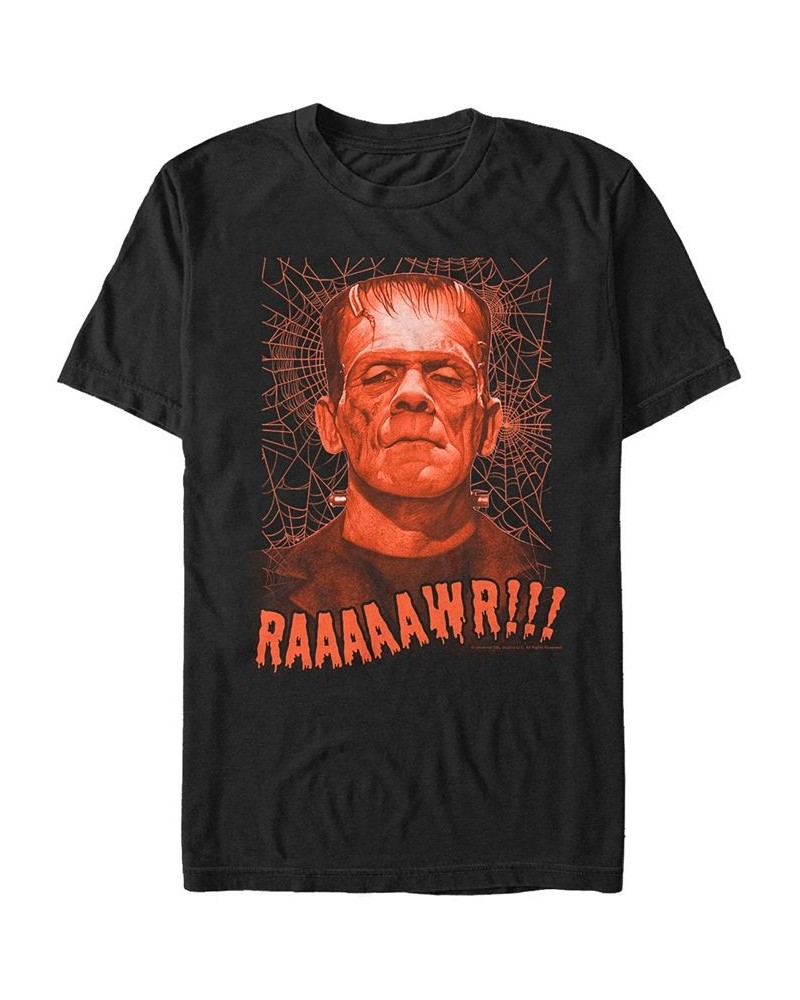 Universal Monsters Men's Rawr Frankenstein Portrait Short Sleeve T-Shirt Black $16.80 T-Shirts