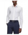 Men's Performance-Stretch Jersey Slim-Fit Shirt White $45.54 Dress Shirts