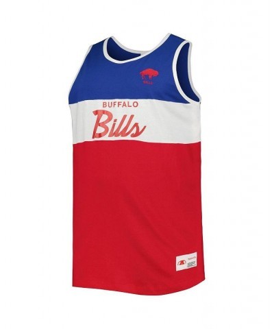 Men's Royal, Red Buffalo Bills Split Body Big and Tall Tank Top $26.32 T-Shirts