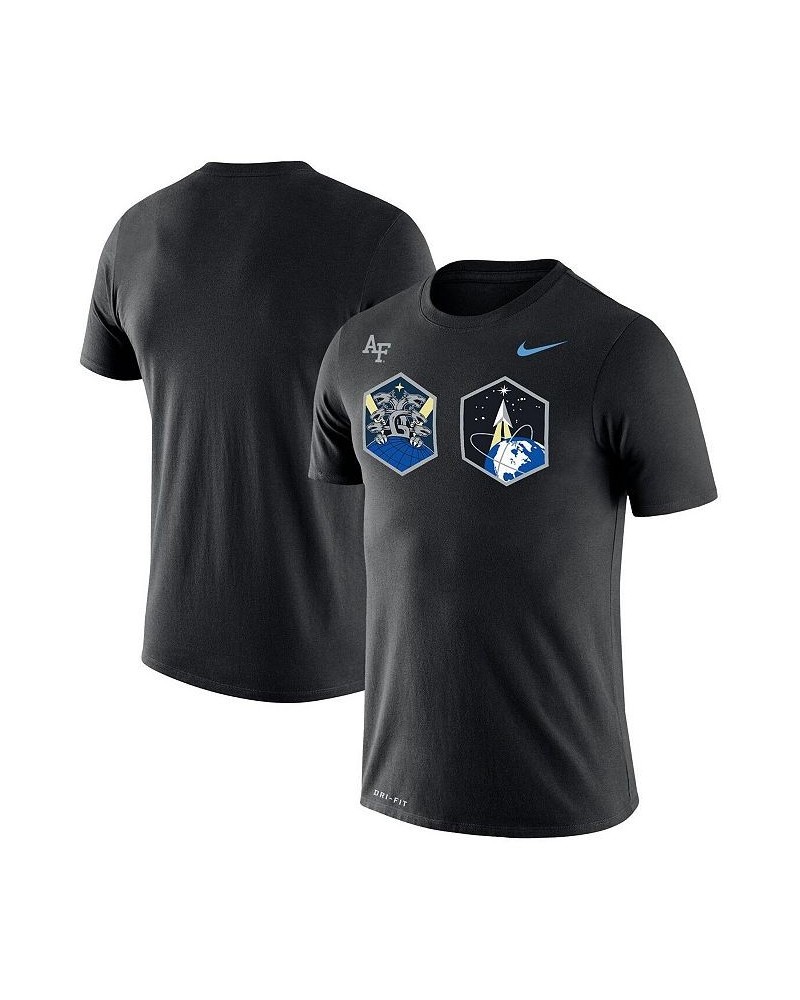 Men's Black Air Force Falcons Space Force Rivalry Badge T-shirt $18.90 T-Shirts